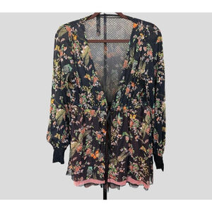 We are HAH Make It Double Reversible Dragonfly Robe Size M